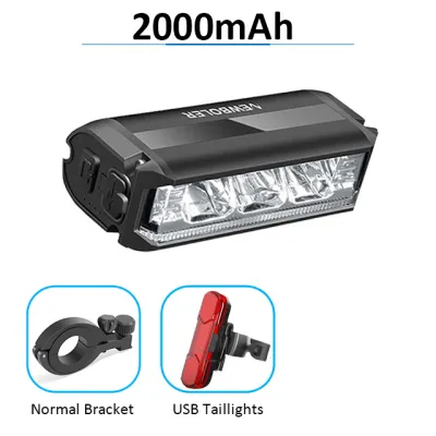 NEWBOLER 8000mAh Bicycle Light Front 2000LM Bike Light USB Type-C Charging MTB Road Cycling Lamp Bicycle Accessories