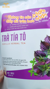 Trà thảo mộc Tía tô Dr. Trung - Gói 50 túi lọc - Mờ nám tàn nhang giảm đầy bụng khó tiêu
