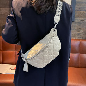 Casual Leather Crossbody Saddle Bag Womens Fashion Versatile Shoulder Bag Leisure Waist Pack Trendy Ins Style 2025 New Model