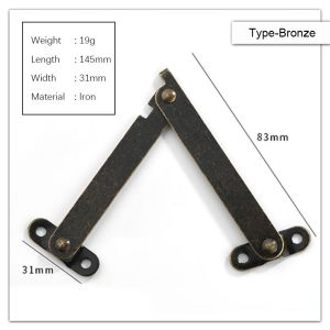 Engsel Salon Wayang 19.4Cm Engsel Lipat Sikutan Jendela Pivot Sudut Kotak Peti Kayu Antik Sikutan