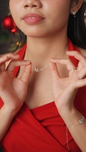 DAVINA Ladies Glorya Necklace Sterling Silver 925 - Kalung Wanita Perak S925 Rusa Bintang