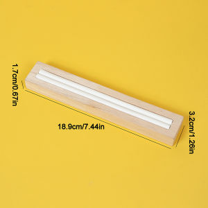 1 elegant high-grade white oak ring holder with French velvet lining 1-slot and 2-slot ring base jewelry display stand suitab