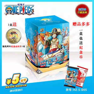Limited Edition Laser Gold Stamping Collectible Cards Voyage King Empress Female Emperor Pirate Hunter Luffy Blind Box