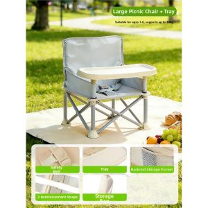 JIEBITU | Portable Foldable Multifunctional Safe Baby Dining Chair