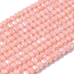 6mm Multicolored Porcelain Crystal Glass Beads Faceted Flat Round Beads For Jewelry Making DIY Craft Accessories Wholesale Suppl