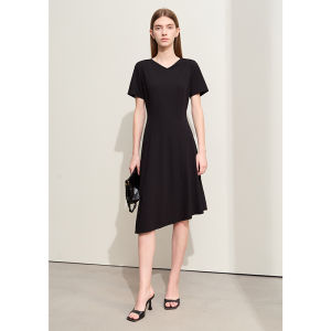 AMII | Đầm Voan Tencel Lyocell Cao Cấp Co Dãn Asymmetric Hem