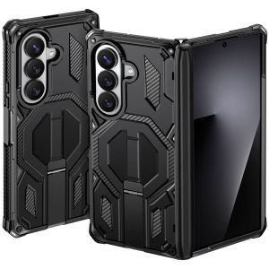 [Compatible Magsafe] Magnetic for Samsung Galaxy Z Fold 8 Case Z Fold 8 Ultra Case with KickstandOne-Piece Hinge Protection Military Grade Heavy Duty Shockproof Phone Cover