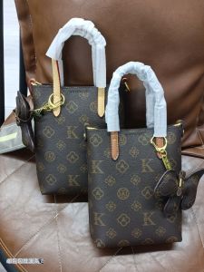 Womens Handheld Bucket Phone Bag Commuter Luxury Small Crossbody Bag Fashionable Soft Handle Printed Design PVC Material