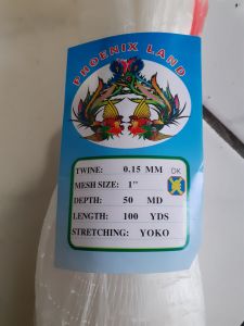 jaring senar 1 inch senar 015 lebar 50 md panjang 100 yard lari untuk jaring ikan perangkap burung