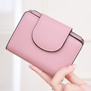 กระเป๋าเงินหญิงซองใส่บัตรใส่เหรียญแบบแข็งกระเปาคลัทช์เล็กกระเป๋าสตรีแบบสั้นใหม่