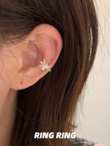 Earring Ringring Store No Piercing Ear Bone Clip on Luxury Sensation Ear Cuff Shell Hoop Earrings Women Fashion Jewelry