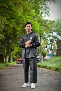 [Setelan] JAS HUJAN  PRIA WANITA TEBAL ELASTIS BY GRAVITY