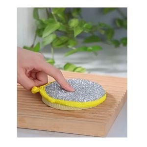 C45 Miếng rửa chén HÌNH TRÒN 2 MẶT nhám và xốp rửa chén xoong nồi nhanh chống CINDY