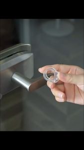 Door Stop Doorstop Safety Supplies Transparent Silicone Door Handle Pad Wall Impact Buffer Baby Safety Protection Home
