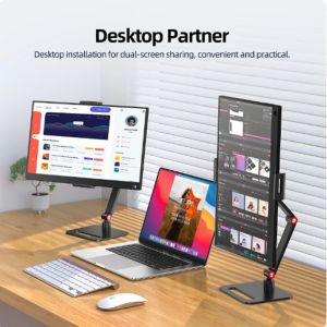 Portable Monitor Holder Tablet Stand Phone Holder Metal Bracket 13 14 15 16 17 Inch Universal Display Base Vesa 360 degree rotation Expandable Mount