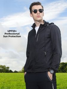 ROMON | Lomond Mens Ice Silk Sun Protection Clothing Ultra-Thin Breathable Outdoor Fishing Sport Casual Jacket Skin Clothes