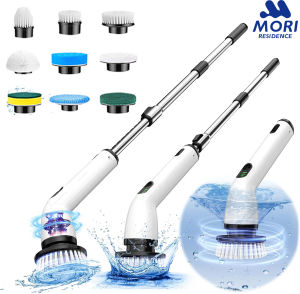 Electric Cleaning Brush 9 in 1 Household Cordless Cleaning Brush Bathroom Window Electric Rotary Cleaner Kitchen Toilet Car Home Cleaner