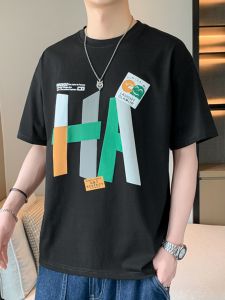 Summer Short Sleeve T-Shirt for Boys 12-15 Years Old Middle And High School Students Half Sleeve Youth Fashion Cotton Tee