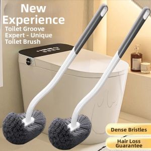 PISSA | No Dead Corners Toilet Brush Soft Bristles Long Handle Wall Mount