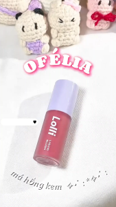 Má hồng dạng kem nhiều màu tươi mới Ofélia mẫu lolli liquid blush dung tích 4.6g bộ quà tặng