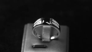 ELFI Black Tom 925 Silver Ring - R56(BK)