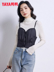 Lightweight down Vest Womens Fashionable Inner Wear Short Style Commute Pure Color Autumn Winter New Arrival Duck Duck