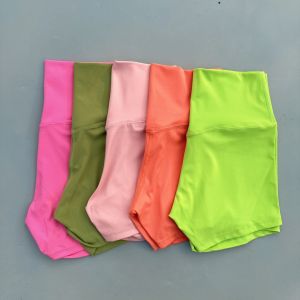 Solid Color Tight Soft Women Fitness Sport Short High Waist Yoga Short Legging Squatting Proof Comprehensive Training Athletic