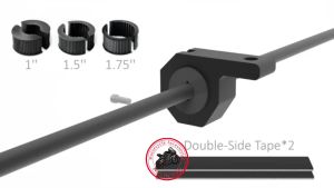 Universal Mount Bracket for Motorcycle Aluminum Alloy Motorcycle LED Headlight Clip Bracket Tube Installation Kit Spotlight Universal Clamp