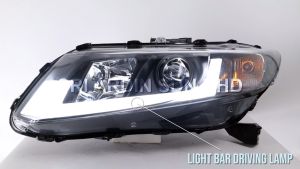Honda Civic FB ‘13 - ’15 Projector Head Lamp with Light Bar Driving Lamp [ 1 Pair Left & Right ]