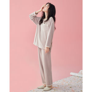 Coral Fleece Simple Elegant Warm Pajama