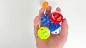 10/20/50Pcs Pet Cat Dog Toy Hollow Bell Ball Chew Birds Toys for Parrot Parakeet Lovebirds