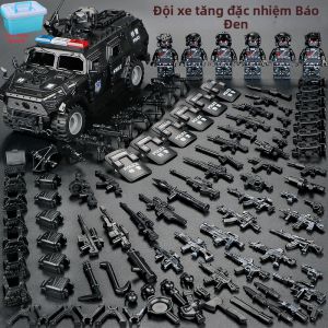 Đồ Chơi Xây Dựng Hình Nhân Vật Cảnh Sát và Quân Đội Cho Trẻ Em