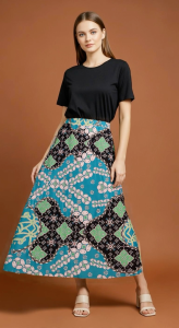 Women Batik Printed Long Skirt