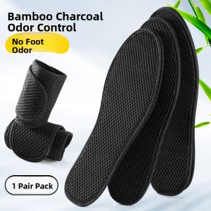FASHEHAN | Summer Anti-Odor Bamboo Charcoal Shoe Inserts Breathable Sweat Absorbent Womens Mens Foot Deodorizing Scent Retention Non-Slip