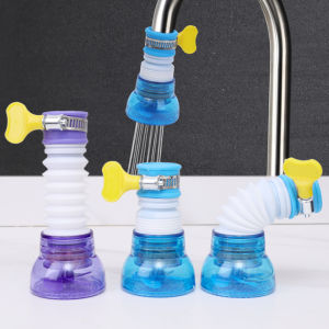 ก๊อกน้ำกันกระเซ็นอเนกประสงค์สำหรับห้องครัวที่ยืดหัวก็อกกรองน้ำที่กรองน้ำใช้ในบ้านน้ำประปาแบบหมุนได้