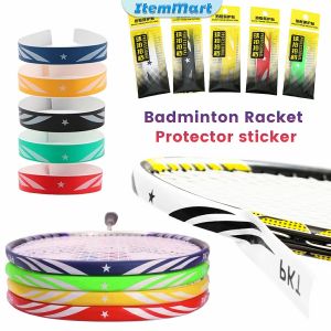 ItemMart Badminton Racket Head Protector Sticker Thickened Wear-Resistant 25cm x 1.7cm PU Red/Yellow/Blue/Black/White/Green Badminton Accessories