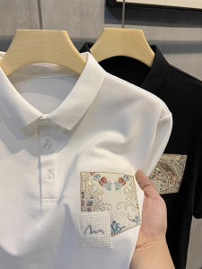 Áo Thun Cổ Polo Thêu Tay Ngắn Thoáng Khí Ôm Vừa Vặn Thời Trang Mùa Hè Cho Thanh Thiếu Niên XSAKADAN