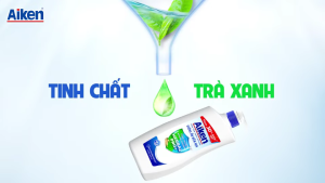 Combo 5 Hộp 120g - Xà Phòng AIKEN Sạch Khuẩn Trà Xanh Dưỡng Ẩm