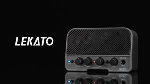 LEKATO Mini Guitar Amplifier Rechargeable Electric Guitar Amp Clean & Overdrive Effects Portable Universal Bass Amplifier