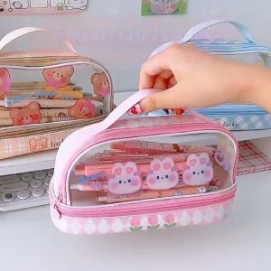 Cartoon Large-Capacity Pencil Case & Kawaii Girl Makeup Bag: A Comprehensive Guide