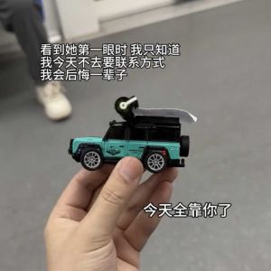 Mini Remote Control Car Alloy off-Road Remote Control Car with Headlights and Rear Lights Indoor Desktop Toy Car Classy New
