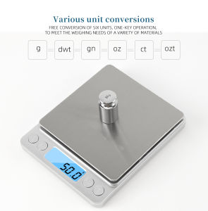 500 0.01g/3kg 0.1g LCD Portable Mini Electronic Digital Scales Kitchen Precision Jewelry Weight Balance Gold Gram Scale