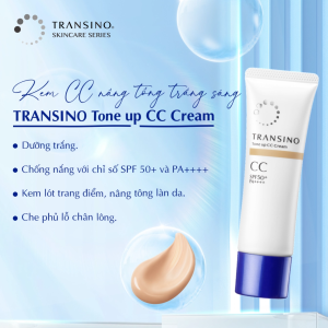 Combo 2 Kem CC Trang Điểm Trắng Sáng Da TRANSINO 30g
