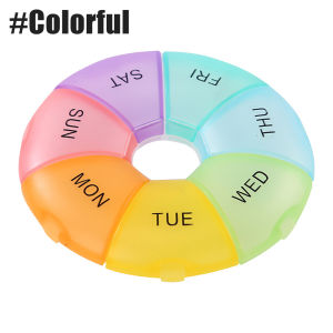 1Pcs Weekly Pill Organizer Daily Vitamin Case Large Capacity Compartments Pills Containers for Fish Oil Medicine Supplements