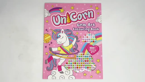 Unicorn Gem Art 500+ Dazzling Gem Stickers Colouring Book