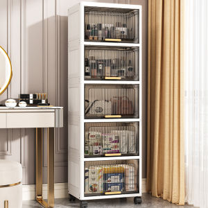 Flip-top Drawers Portable Storage Cabinet for Bathroom Kitchen Toys Snacks Miscellaneous