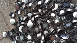 Bộ 50 Nắp đậy vít giác nắp chụp bảo vệ đầu vít lục giác nắp chụp vít giác inox Nắp vít trụ cầu thang kính