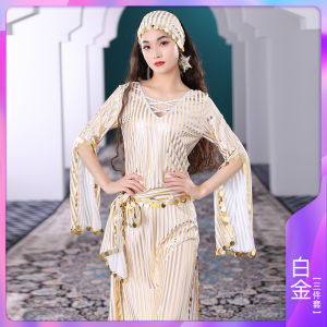 Belly Dance Costume Eastern Dance Performance Outfit New Summer 2025 Womens Net Fabric Belly Queen Baladi Saidi Dancewear