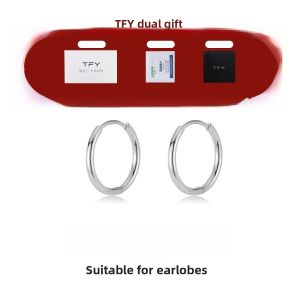 Titanium Steel Ear Cuff Womens Non-removable Ear Piercing Care-Free Ear Hook Sleep Well Wash without Removal Fashion Jewelry