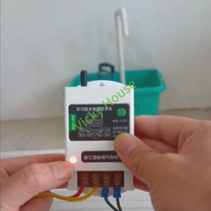 1000M Wireless Remote Control Kit 220V 30A RF Remote Relay for Water Pump Irrigation Aquaculture & Household Loads